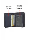 Hakiki Deri Kartlık Kartvizitlik Lacivert Cüzdan