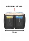 Hakiki Deri Fermuarlı Siyah Kartlık Cüzdan