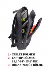 Su Geçirmez 14-15,6 inç Slim Lacivert Notebook Laptop Sırt Çantası