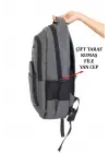 Büyük Boy Su Geçirmez 15,6 inç Antrasit Notebook Laptop Sırt Çantası