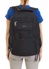 Büyük Boy Su Geçirmez 15,6 inç Siyah Notebook Laptop Sırt Çantası