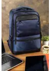 Sportif Su Geçirmez 14-15,6 inç Lacivert Notebook Laptop Sırt Çantası