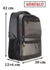 Sportif Su Geçirmez 14-15,6 inç Antrasit Notebook Laptop Sırt Çantası