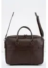 Macbook Fonksiyonel Organizer 13-14 İnç Kahverengi Notebook Laptop Evrak Çantası