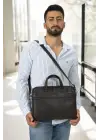 Omuz Askılı 13-14 İnç Kahverengi Notebook Laptop Evrak Çantası