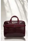 Omuz Askılı 13-14 İnç Bordo Notebook Laptop Evrak Çantası