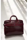 Omuz Askılı 13-14 İnç Bordo Notebook Laptop Evrak Çantası