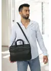 Omuz Askılı 13-14 İnç Siyah Notebook Laptop Evrak Çantası