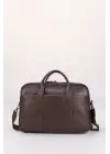 Hakiki Deri 14-15.6 İnç Kahverengi Notebook Laptop & Evrak Çantası