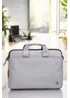 Su Geçirmez Kumaş 13-14 İnç Açık Gri Evrak & Notebook Laptop Çantası