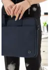 Su Geçirmez Kumaş 13-14 İnç Lacivert Evrak & Notebook Laptop Çantası