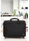 Su Geçirmez Kumaş 13-14 İnç Siyah Evrak & Notebook Laptop Çantası