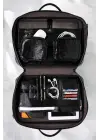 Unisex Lüx Macbook Organizer 15.6-16 İnç Kroko Siyah Laptop Evrak Çantası