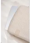 Hasır Lüx Macbook Air Pro 13.3-14 İnç Bej Laptop Kılıfı