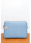 Hasır Lüx Macbook Air Pro 13.3-14 İnç Mavi Laptop Kılıfı