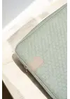 Hasır Lüx Macbook Air Pro 13.3-14 İnç Mint Laptop Kılıfı