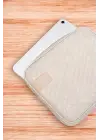 11 İnç iPad Air Pro, Matepad, Galaxy Hasır Bej Tablet Kılıf Çantası