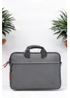 Su Geçirmez Kumaş Macbook Air Pro 13-14 inç Antrasit Laptop Evrak Çantası