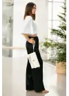 Uzun Askılı Kadın Ekru Clutch Portföy Çantası