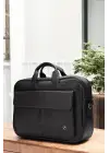 Lüx Kaliteli 16-17 inç Siyah Laptop Bölmeli Evrak Çantası