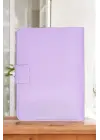 Lüx Macbook Air Pro 13-14 İnç Ofis Organizer Lila Evrak & Laptop & Tablet Çantası