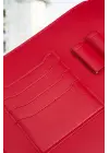 Lüx Macbook Air Pro 13-14 İnç Ofis Organizer Kırmızı Evrak & Laptop & Tablet Çantası