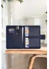 Lüx Macbook Air Pro 13-14 İnç Ofis Organizer Lacivert Evrak & Laptop & Tablet Çantası