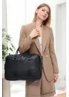 Unisex Lüx Ofis 15.6 inç Siyah Laptop & Evrak Çantası