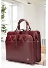 Lüx Kapitone 13, 14 15.6 Inç Ofis Bordo Evrak Laptop Çantası