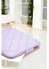 Kapitone Macbook Air Pro 13.3 & 14 İnç Lila Laptop Tablet Kılıfı