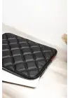 Kapitone Macbook Air Pro 13.3 & 14 İnç Siyah Laptop Tablet Kılıfı