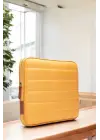 Çizgili Su Geçirmez Macbook Air Pro 13.3 & 14 İnç Sarı Laptop Tablet Kılıfı