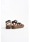 Acı Kahve Hakiki Deri Sandalet TR31MY58K