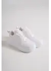 Alessı Bağcıklı Ortopedik Taban Kadın Sneaker Spor Ayakkabı Bt - Beyaz