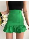 Altı Fırfırlı Etek Yeşil S24817