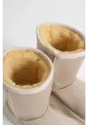 Anisa Kadın Bej Kışlık Kürklü Bot