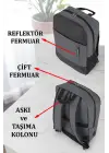 Antrasit Darbe Emici Korumalı Usb Aparatlı 14-15,6 Inç Laptop Bölmeli Ithal Sırt Çantası