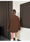 Astarlı Yaka Detaylı Artos Ceket Kahve St2651019