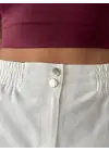 Beli Lastikli Çift Çıtlı Şort