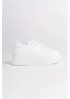 Bıana Bağcıklı Ortopedik Taban Kadın Sneaker Spor Ayakkabı  Bt - Beyaz