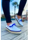 TB311 Espadril Erkek Ayakkabı BEYAZ / SAX MAVI