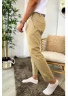 Chekcich Jogger Pantolon BEJ