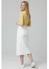 Çıtçıt Detaylı Bluz Sarı T4343