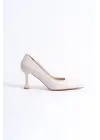 Cordelia Kadın Bej Rugan Stiletto