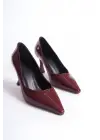 Cordelia Kadın Bordo Rugan Stiletto