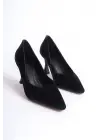 Cordelia Kadın Siyah Saten Stiletto