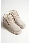 Daria Kadın Kışlık Bej İçi Kürklü Bot
