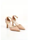 Darla Taşlı Kadın Nude Topuklu Ayakkabı