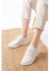 Dm-501 Beyaz Bağcıklı Failon Taban Günlük Spor Ayakkabı