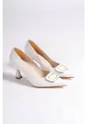 Emery Kadın Beyaz Topuklu Ayakkabı